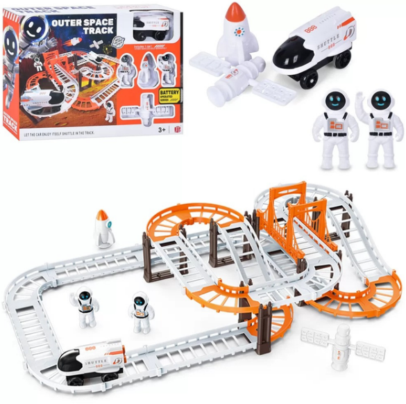 Конструктор космический трек Outer Space Track со звуковыми эффектами и светом (G6436) - Фото 1 Конструктор космический трек Outer Space Track со звуковыми эффектами и светом (G6436) - зображення 1