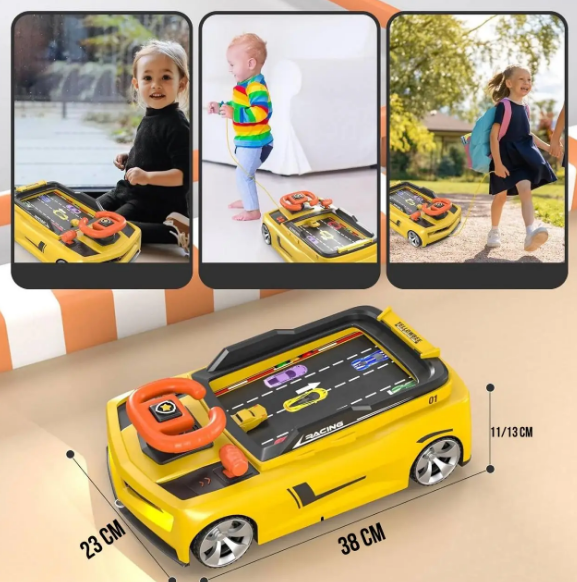 Симулятор вождения Adventure Racing Car детский, игровой, гоночный, желтый (Axm15970/2) - изображение 5