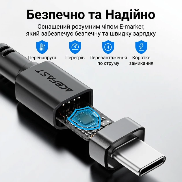 Кабель спиральный пружина USB на Type-C ACEFAST C14-04 spring charging data cable (1.2m,, 3A, 480 Mbps). Black - Фото 6 Кабель спиральный пружина USB на Type-C ACEFAST C14-04 spring charging data cable (1.2m,, 3A, 480 Mbps). Black - изображение 6