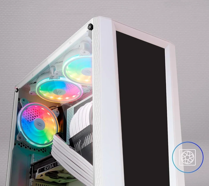 Корпус для ПК Mars Gaming MC-ART White / без БП / Белый (102067243) - изображение 4