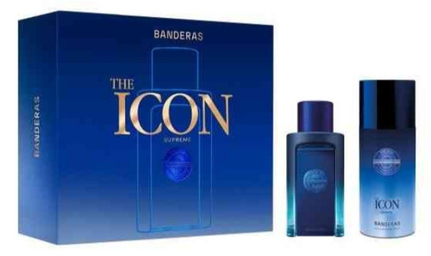 Zestaw męski Antonio Banderas The Icon Supreme Woda perfumowana 100 ml + Dezodorant w sprayu 150 ml (8411061109601) - Zdjęcie 1 Zestaw męski Antonio Banderas The Icon Supreme Woda perfumowana 100 ml + Dezodorant w sprayu 150 ml (8411061109601) - obraz 1