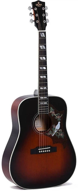 Акустическая гитара Sigma DA-SG7 (Fishman Sonitone) с чехлом - Фото 2 Акустическая гитара Sigma DA-SG7 (Fishman Sonitone) с чехлом - изображение 2