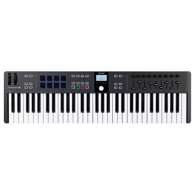 MIDI-клавиатура Arturia KeyLab Essential 61 mk3 (Black) + Arturia Pigments - Фото 6 MIDI-клавиатура Arturia KeyLab Essential 61 mk3 (Black) + Arturia Pigments - изображение 6