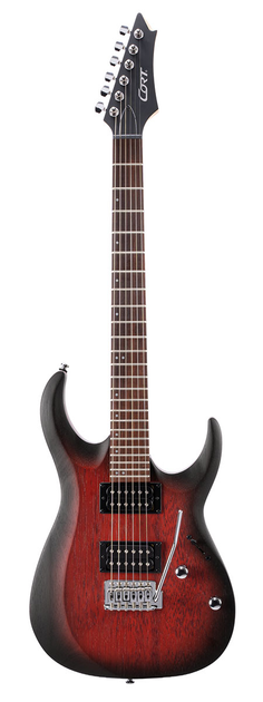 Электрогитара Cort X100 (Open Pore Black Burst) - изображение 2