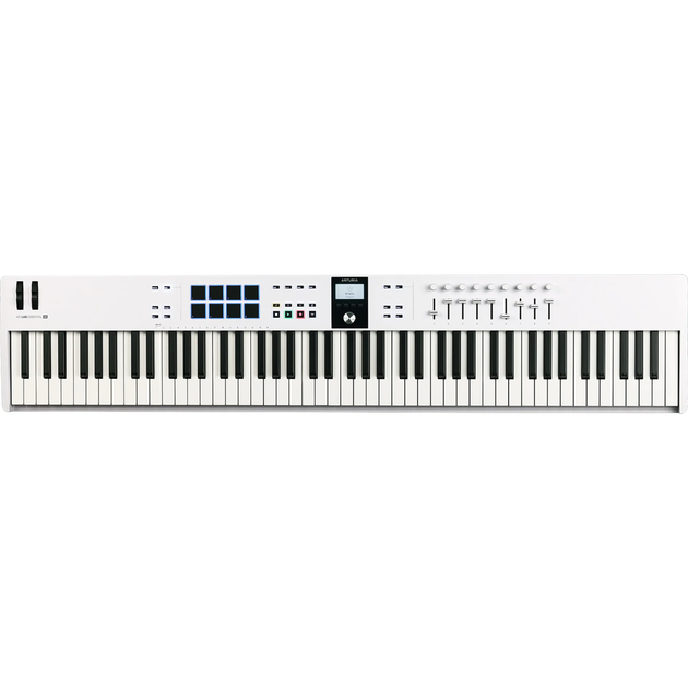 MIDI-клавиатура Arturia KeyLab Essential 88 mk3 (White) + Arturia Pigments - Фото 6 MIDI-клавиатура Arturia KeyLab Essential 88 mk3 (White) + Arturia Pigments - изображение 6
