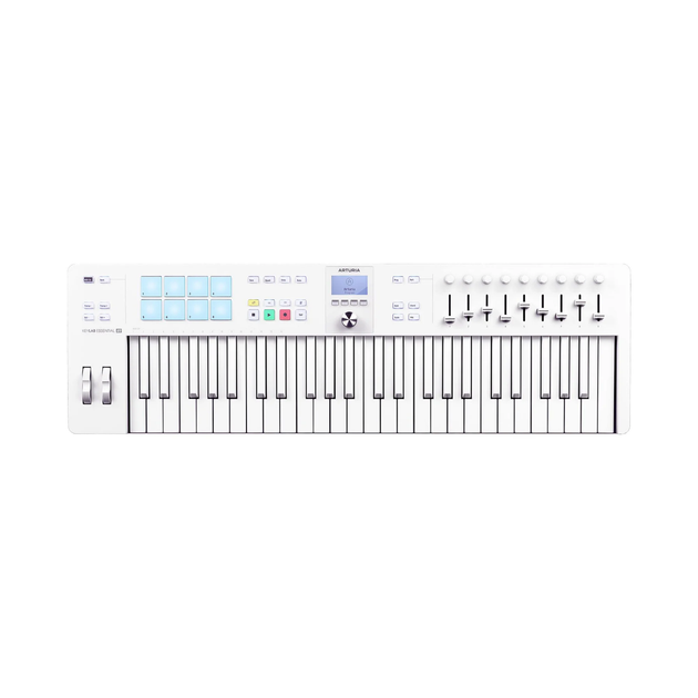 MIDI-клавиатура Arturia KeyLab Essential 49 mk3 Alpine White Special Edition + Arturia Pigments - Фото 6 MIDI-клавиатура Arturia KeyLab Essential 49 mk3 Alpine White Special Edition + Arturia Pigments - изображение 6