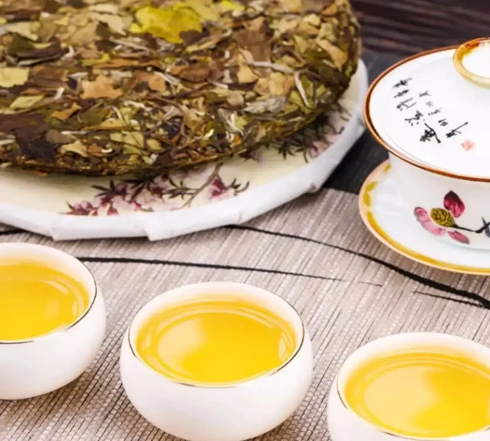 Белый чай Шоу Мэй Xin Yi Hao 300 г, прессованный блин, Фуцзянь (D98683628315) - Фото 2 Белый чай Шоу Мэй Xin Yi Hao 300 г, прессованный блин, Фуцзянь (D98683628315) - изображение 2