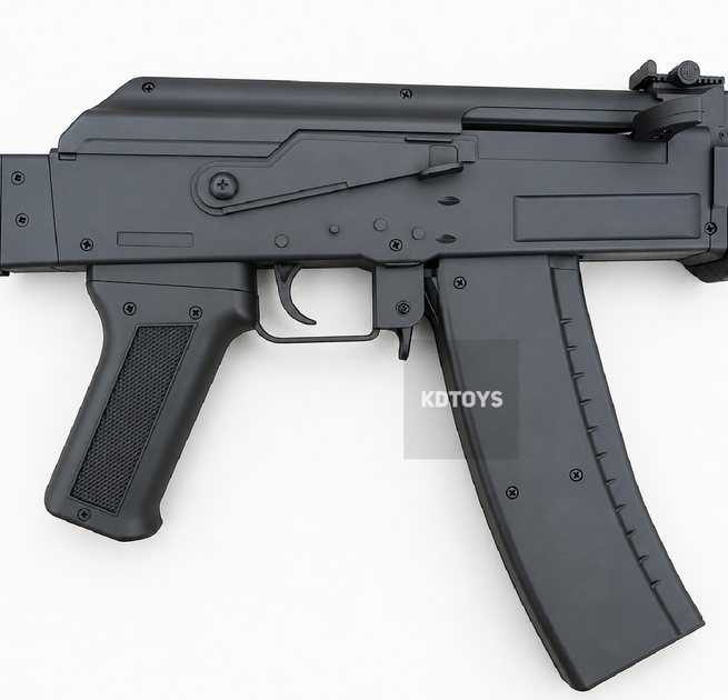 Детский автомат на пульках АК-74У Cyma пластиковый, лазерный прицел, фонарик - Фото 4 Детский автомат на пульках АК-74У Cyma пластиковый, лазерный прицел, фонарик - изображение 4