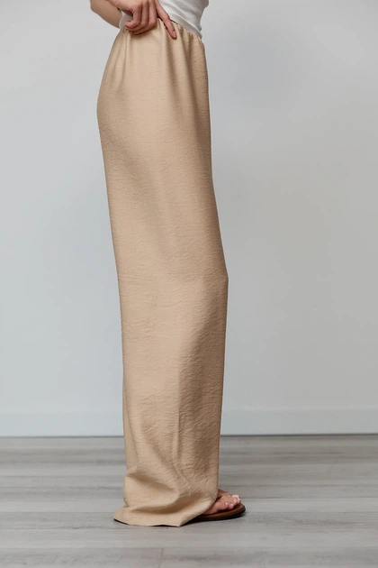 Штани жіночі Estilo повсякденна-casual льон жатка бежевий 03-029 42р - Фото 2 Штани жіночі Estilo повсякденна-casual льон жатка бежевий 03-029 42р - зображення 2