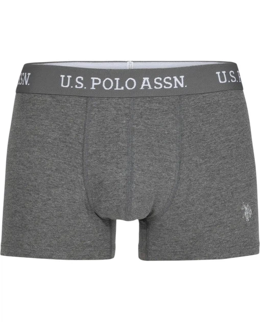 Набор трусов-боксеров мужских 3шт. U.S. Polo Assn. 80511GRW XL разных цветов (8684841309656) - изображение 6