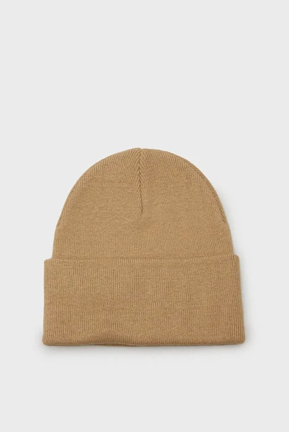 Чоловіча бежева шапка DOUBLE LAYERED BEANIE Gant OS 9910031 - Фото 3 Чоловіча бежева шапка DOUBLE LAYERED BEANIE Gant OS 9910031 - изображение 3