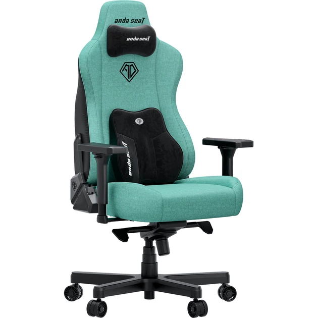 Кресло геймерское Anda Seat Kaiser 3E XL Light Blue Fabric льняная ткань 4D-подлокотники наклон 90-155° memory foam 60 кг/м³ алюминиевая база - Фото 3 Кресло геймерское Anda Seat Kaiser 3E XL Light Blue Fabric льняная ткань 4D-подлокотники наклон 90-155° memory foam 60 кг/м³ алюминиевая база - изображение 3