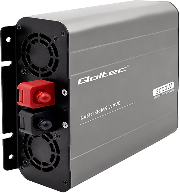 Przetwornica samochodowa Qoltec MS Wave 1500/3000W 12V / 230V (5901878526836) - obraz 2