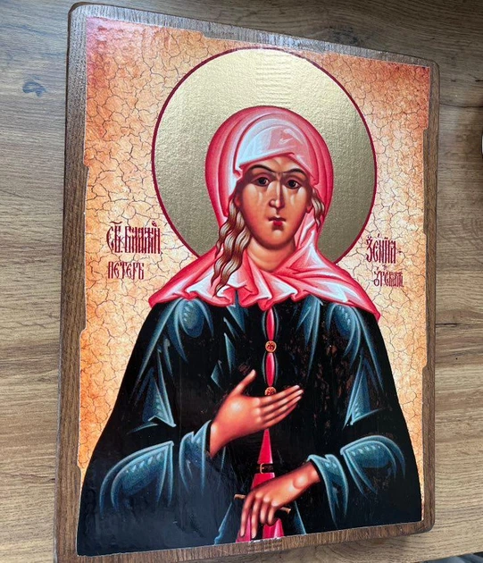 Икона Блаженная Ксения Петербургская 30*40 см на дереве большого размера - изображение 2