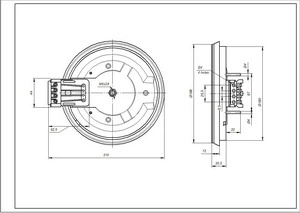 Конфорка 346971000002 для електроплити Nord D=180mm 1500W - зображення 2