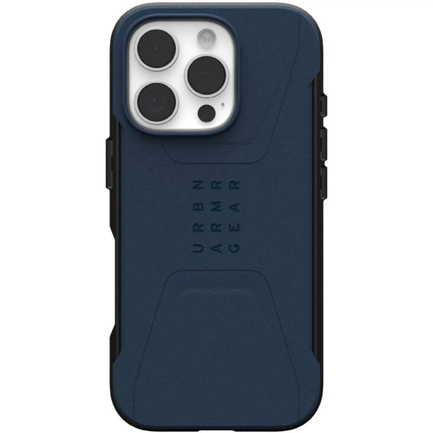 Чохол UAG Civilian with MagSafe для iPhone 16 Pro Blue - Фото 1 Чохол UAG Civilian with MagSafe для iPhone 16 Pro Blue - изображение 1