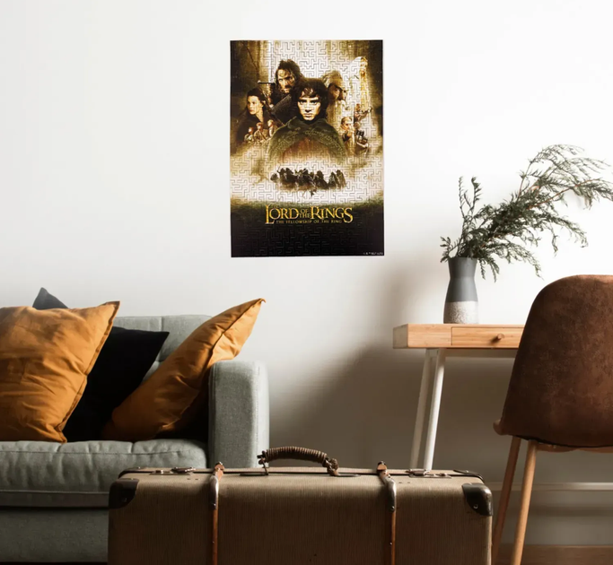 Деревянный фигурный пазл Властелин Колец Lord Of The Rings Братство Перстня XL 40х29 см - изображение 4