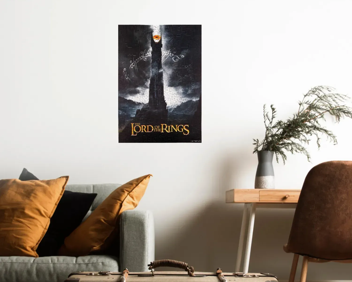 Деревянный фигурный пазл Woods Story Властелин Колец Lord Of The Rings Башня Барад-Дур XXL 45х32 см - изображение 3