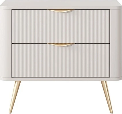 Тумба ночная Perfect Home Lante 2S 38x55.3x63.2 см, 2 ящика Бежевый (000012376642) - изображение 3