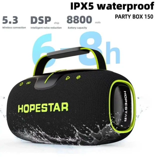Портативная колонка Hopestar Party 150 с RGB-подсветкой - изображение 3