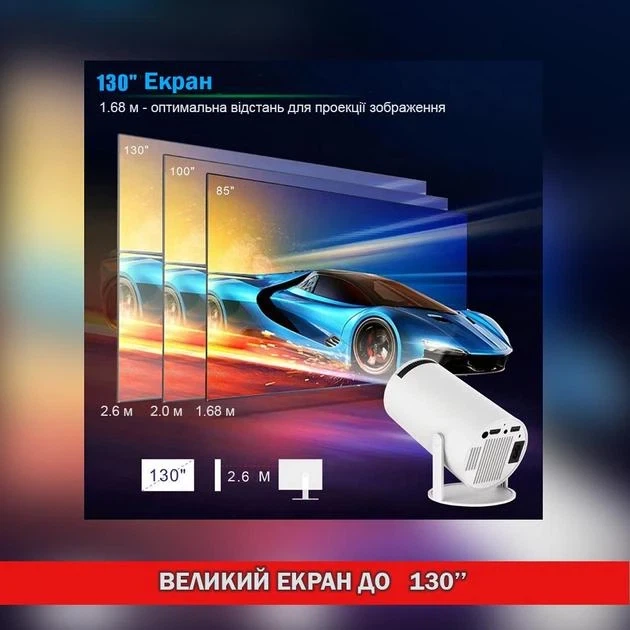 Проектор MAGCUBIC HY300 4K Android 11 Wi-Fi Домашний кинотеатр - изображение 4