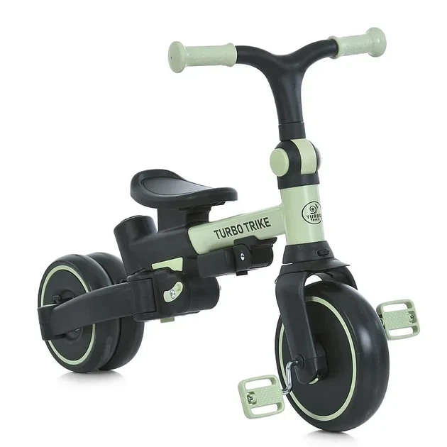 Детский трехколесный велосипед с родительской ручкой 4 в 1 Turbo Trike MT 1036 green - Фото 5 Детский трехколесный велосипед с родительской ручкой 4 в 1 Turbo Trike MT 1036 green - изображение 5