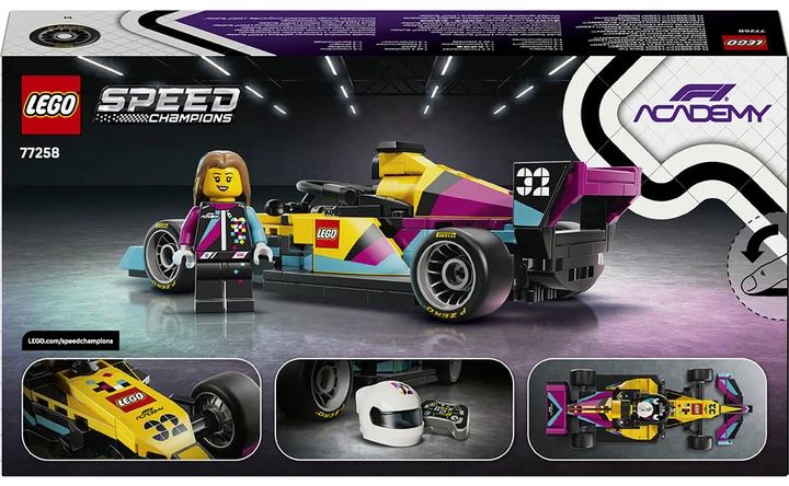 Конструктор Lego Speed Champions Гоночний автомобіль F1 Academy Lego, 201 деталь 77258 - Фото 3 Конструктор Lego Speed Champions Гоночний автомобіль F1 Academy Lego, 201 деталь 77258 - зображення 3