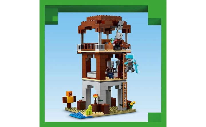 Конструктор Lego Minecraft Аванпост разбойников и опустошитель, 665 деталей 21278 - Фото 6 Конструктор Lego Minecraft Аванпост разбойников и опустошитель, 665 деталей 21278 - изображение 6