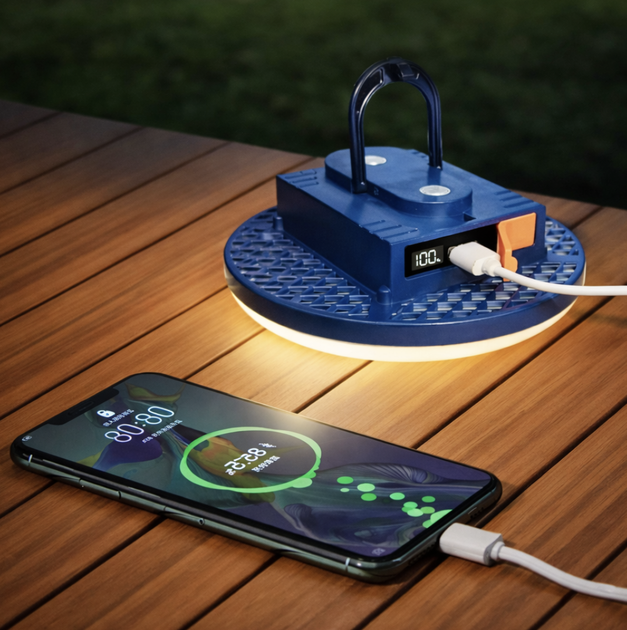 Светодиодная Led лампа 125мм ночник с аккумулятором 4500мач PowerBank - изображение 8