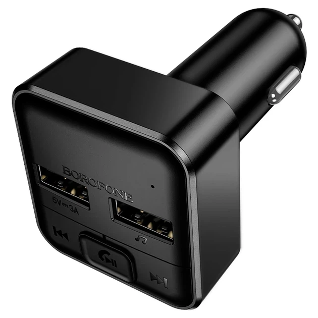 Автомобильный FM-модулятор BOROFONE BC63 Selecto Bluetooth 5.4 с зарядкой 2 x USB-A 15W Max Черный - изображение 2