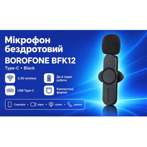 Микрофон беспроводной BOROFONE BFK12, Type C - изображение 2