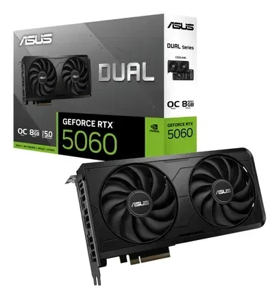 Видеокарта Asus Dual GeForce RTX 5060 EVO OC (DUAL-RTX5060-O8G-EVO) - Фото 14 Видеокарта Asus Dual GeForce RTX 5060 EVO OC (DUAL-RTX5060-O8G-EVO) - изображение 14