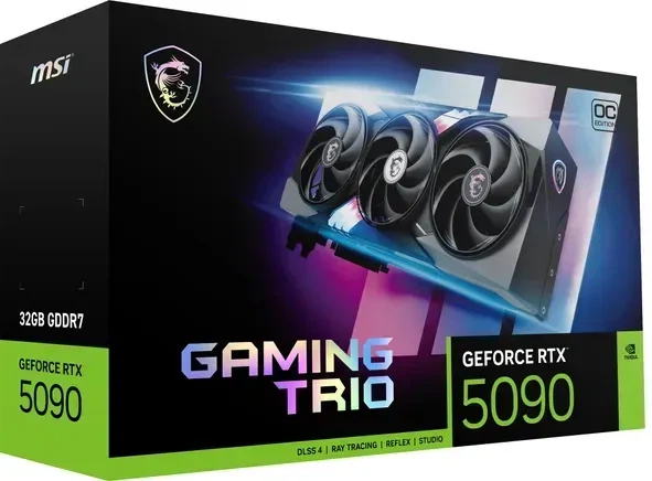 Видеокарта MSI GeForce RTX 5090 GAMING TRIO OC 32GB (RTX 5090 32G GAMING TRIO OC) - изображение 2