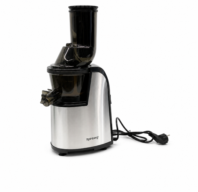 Соковижималка Rainberg RB-2284 для овочів та фруктів 3800 Вт, центрифужна, 2 швидкості, широкий завантажувальний отвір 65 мм, контейнер для соку 1 л - зображення 3