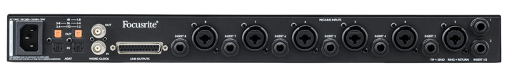 Мікрофонний передпідсилювач Focusrite Clarett OctoPre (815301001430) - Фото 3 Мікрофонний передпідсилювач Focusrite Clarett OctoPre (815301001430) - зображення 3