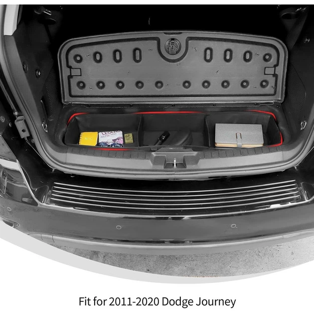 Органайзер для багажника Linskip для Dodge Journey 2011–2020 с 2 перегородками, черный - Фото 3 Органайзер для багажника Linskip для Dodge Journey 2011–2020 с 2 перегородками, черный - изображение 3