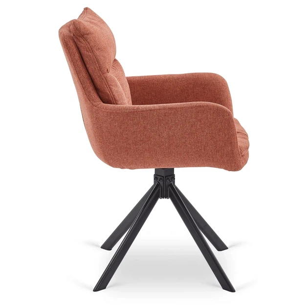 Стул поворотный MEBEL ELITE PAUL Рыжие ножки черные ME.PAUL/RD/CZ/T/K - изображение 6