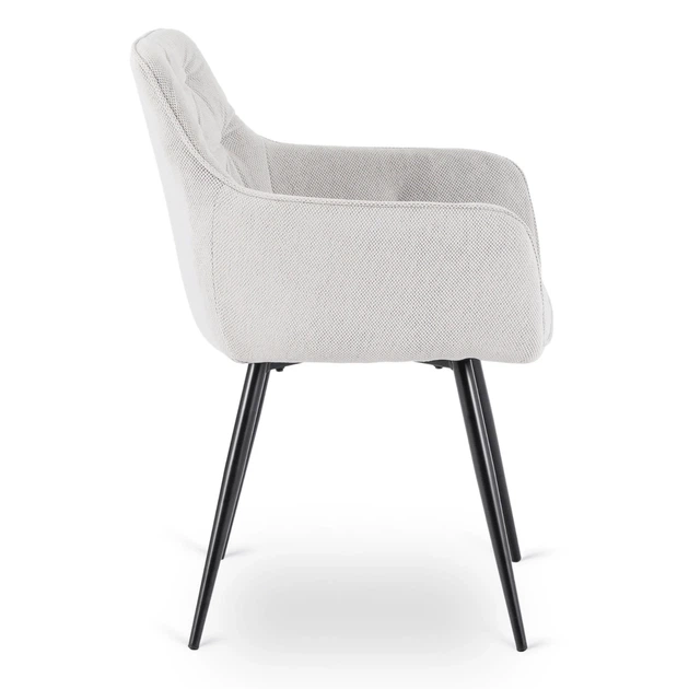 Стул MEBEL ELIT MODESTO Бежевый ножки черные ME.MODESTO/BZ/CZ/T/K - Фото 4 Стул MEBEL ELIT MODESTO Бежевый ножки черные ME.MODESTO/BZ/CZ/T/K - изображение 4