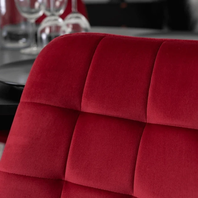 Стул MEBEL ELITE RICK Velvet Бордовый ножки черные ME.RICK/BOR/V/K - Фото 6 Стул MEBEL ELITE RICK Velvet Бордовый ножки черные ME.RICK/BOR/V/K - изображение 6