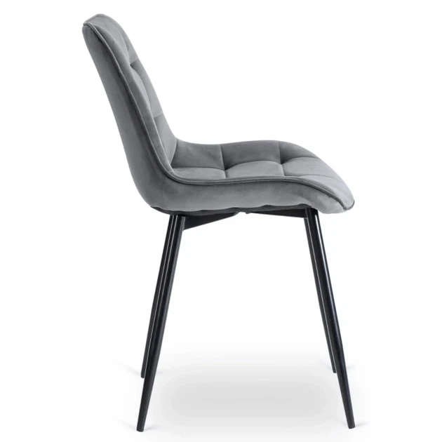 Стул MEBEL ELITE CHRIS Серый верюр ME.CHRIS/P/CZ/V/K - Фото 3 Стул MEBEL ELITE CHRIS Серый верюр ME.CHRIS/P/CZ/V/K - изображение 3