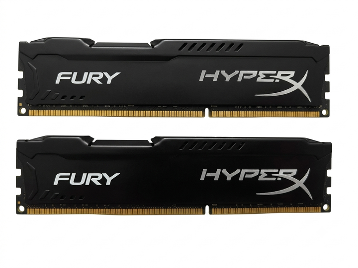 Оперативная память HyperX DDR3 16GB PC3-12800 (2x8Gb) Fury Black (HX316C10FB/8) - Фото 1 Оперативная память HyperX DDR3 16GB PC3-12800 (2x8Gb) Fury Black (HX316C10FB/8) - изображение 1