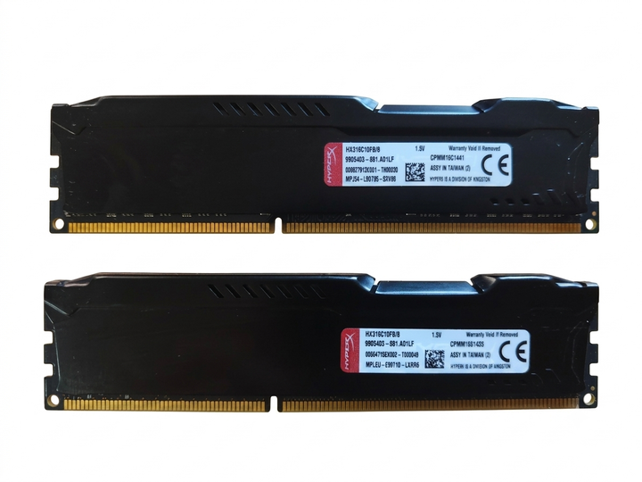 Оперативная память HyperX DDR3 16GB PC3-12800 (2x8Gb) Fury Black (HX316C10FB/8) - Фото 2 Оперативная память HyperX DDR3 16GB PC3-12800 (2x8Gb) Fury Black (HX316C10FB/8) - изображение 2