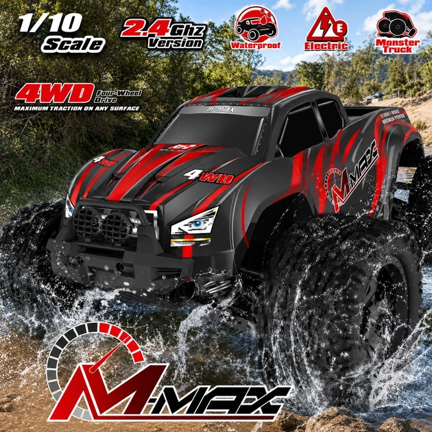 Радиоуправляемый монстр-трак REMO HOBBY 1031 M-MAX 1/10 масштаба, 4WD, 2.4 GHz Black/Red - изображение 4