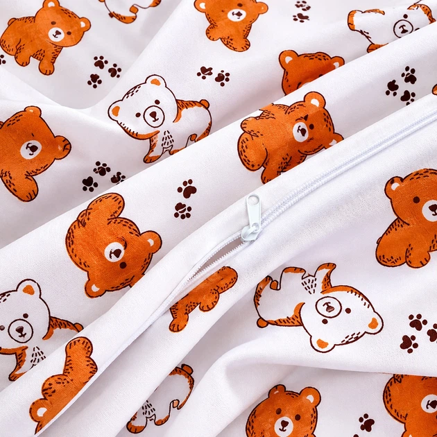 Комплект постельного белья Mirson Семейный 2 x 160 x 220 см 17-0973 Sweet Teddy Ranforce Elite (2200013497455) - изображение 6
