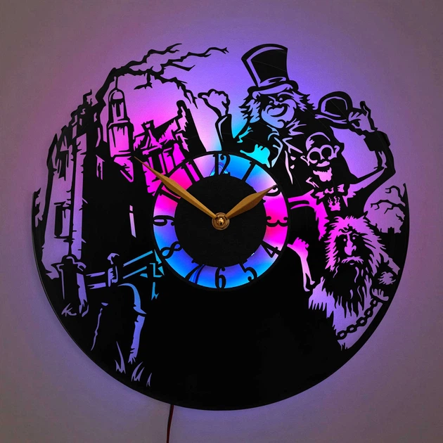 Настенные часы Haunted Mansion Особняк с привидениями с LED-подсветкой Disney призраки мистические персонажи готика аттракцион тематический декор - Фото 1 Настенные часы Haunted Mansion Особняк с привидениями с LED-подсветкой Disney призраки мистические персонажи готика аттракцион тематический декор - изображение 1