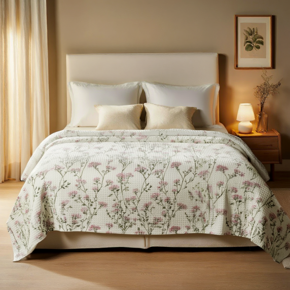 Покрывало хлопковое 200x230 см для дома botanical GL-5009 - изображение 2