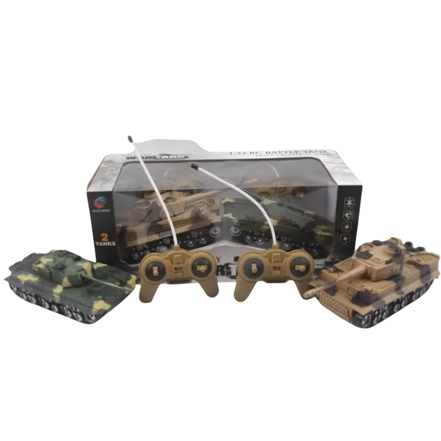 Игровой набор танковый бой танк боевой 2 шт на радиоуправлении - Фото 2 Игровой набор танковый бой танк боевой 2 шт на радиоуправлении - изображение 2