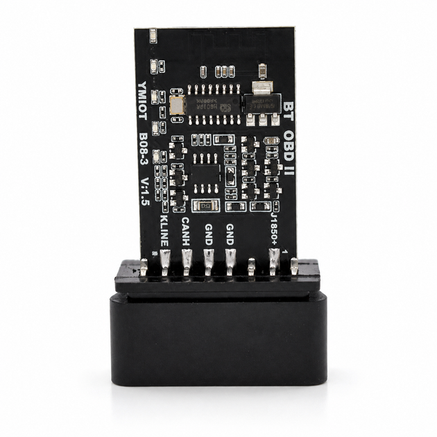 Автосканер ELM327 OBD2 Bluetooth v1.5 (1 плата, стандартна версія), чорний 77494 - изображение 3