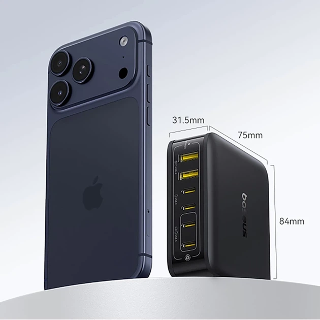 Зарядная станция Baseus EnerFill FH21 120W 4xUSB-C + 2xUSB-A Black (6932172698331) - изображение 8