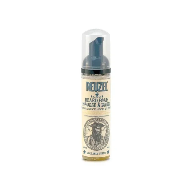 Пінка для бороди Reuzel Beard Foam Wood&Spice 70 мл зволоження, пом’якшення, дезодоруючий ефект і легкий контроль форми бороди - зображення 6